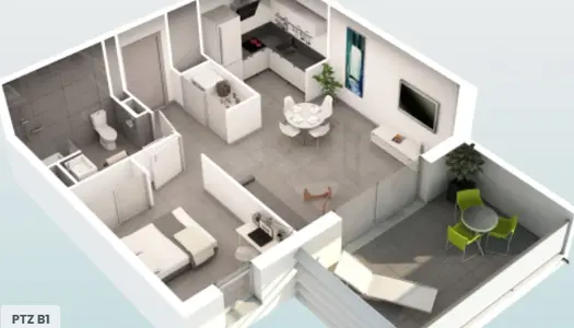 Appartement lumineux T2 avec parking - Résidence neuve sécur 