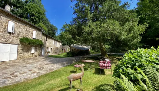 MOULIN avec 21ha de terres et au milieu coule une rivière 