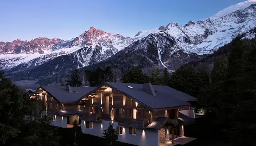 Chalet de haut standing au pied du Mont-Blanc. 