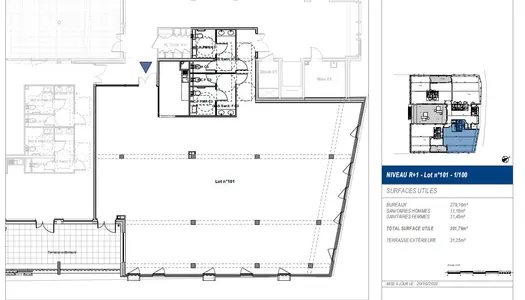 Bureaux neufs 302 m2 