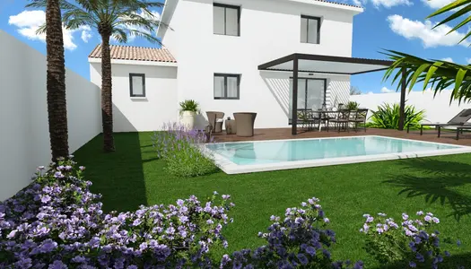 Villa F5, 93m2 sur 245m2 de parcelle 