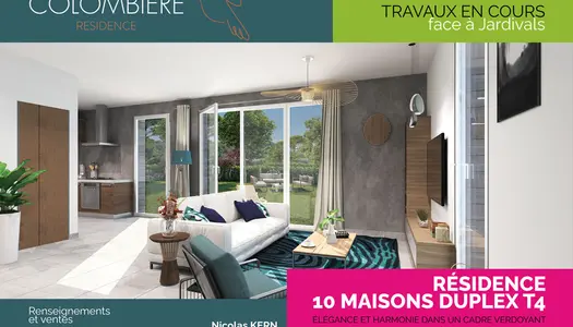 Maison duplex T4 avec jardin arboré à Ventabren 