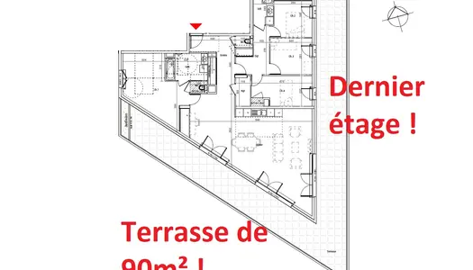 Appartement 5 pièces 136m2 avec terrasse de 90m2 