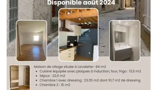 Loue maison de 84 m2 Lavalette - 10min de Carcassonne 