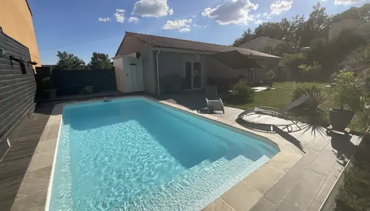 Maison plain-pied 125m2 - 5 chambres - piscine - terrain 690 