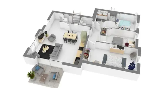 Appartement 4 pièces 82 m² 