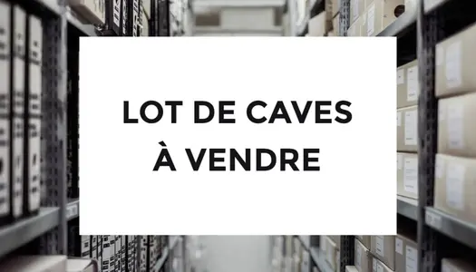 À VENDRE LOT DE CAVES 75002 PARIS.