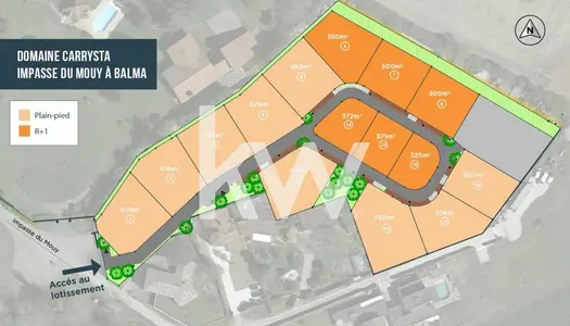 BALMA : terrain de 325 m² en vente 