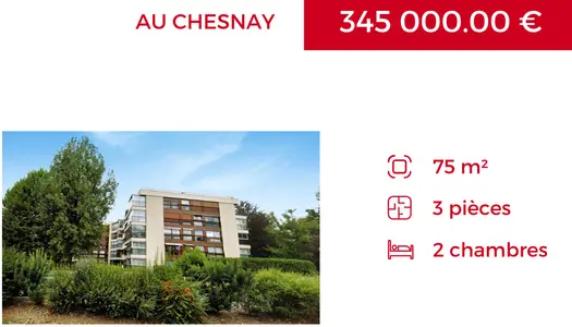 Le CHESNAY : appartement F3 (75 m²) en vente 