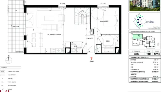 Vente Appartement neuf 89 m² à Thorens-Glières 386 000 €