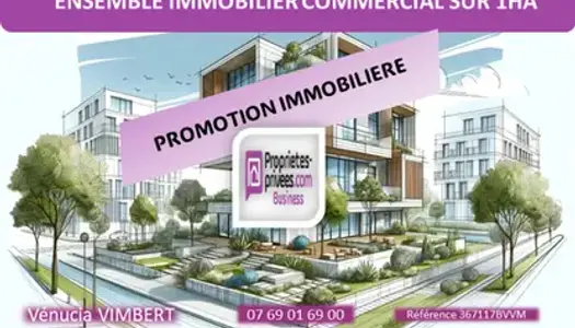 Normandie ! Ensemble Immobilier Commercial 1.300 m², Terrain 1 Hectare 