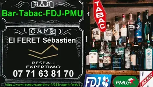 Bar Tabac FDJ PMU + Logement T5 1H30 de Paris Nord et 25Kms