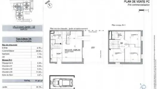 Maison 4 pièces 77 m² 