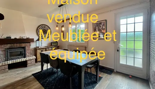 Maison à la campagne meublée et équipée , terrain et dépendance