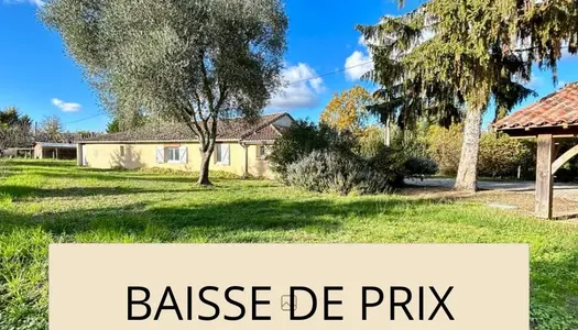 Dpt Lot et Garonne (47), à vendre CAHUZAC maison Plain-pied 3 chambres