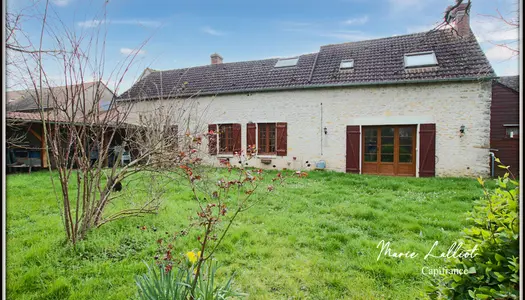 Dpt Loiret (45), à vendre LA NEUVILLE SUR ESSONNE Maison Pierres apparentes 7p, 5 chambres, Grange, 