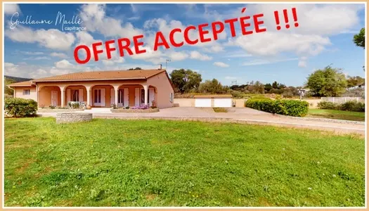Dpt Hérault (34), à vendre NEFFIES villa P5 de 118,44 m² avec terrain de 2 110,00 m²