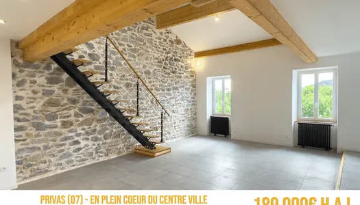 Duplex de 112m2 habitables en plein coeur de Privas 