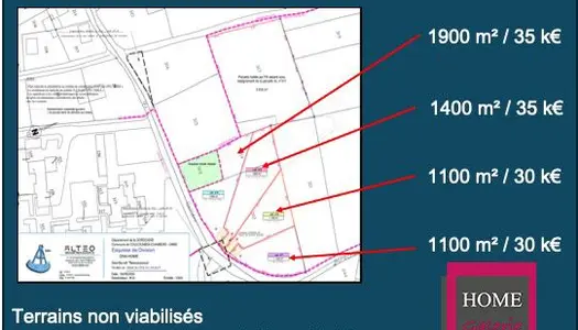 Terrain 1100 m² 