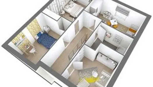 Terrain de 400 m² + maison