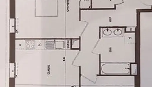 Appartement 3 pièces 61 m² 