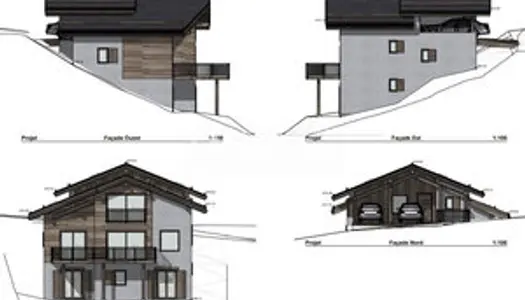 Terrain constructible avec permis de construire déposé sur la 