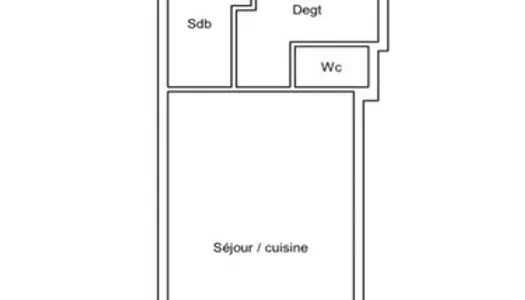 Appartement meublé 53m2 auribeau 
