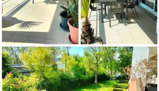 Appartement 89m2 + 50m2 balcon-terrasse 3ch 2sdb 1 garage + 1 place parking 