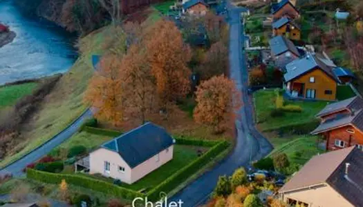 Chalet ossature bois avec vue imprenable sur la Semoy - 4 pièces - 3 chambres - terrasse