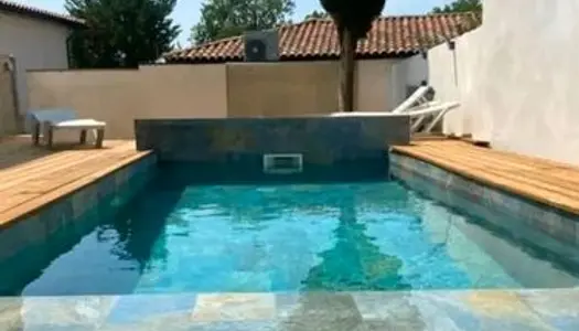 Rez de maison et piscine privée 
