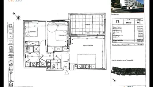 Superbe T3 neuf et design - Saint-Gély-du-Fesc 