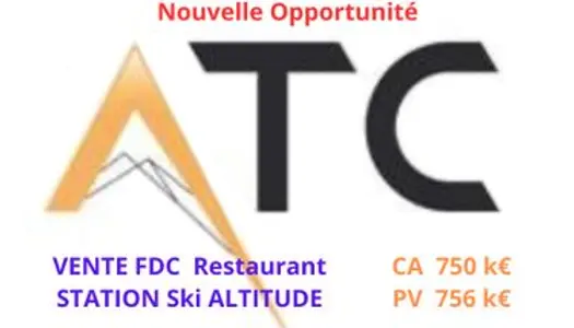 STATION ALTITUDE PARADISKI Vente FDC Restauration CA IMPORTANT 