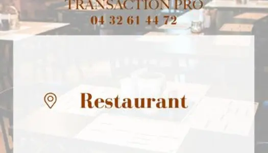 Fonds de commerce restaurant 100 m²