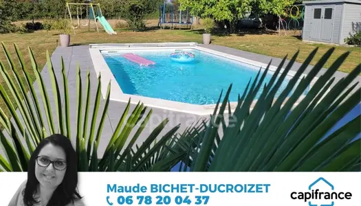 Département 71 Proche de Chalon / Saône  Maison 4 pièces avec piscine 