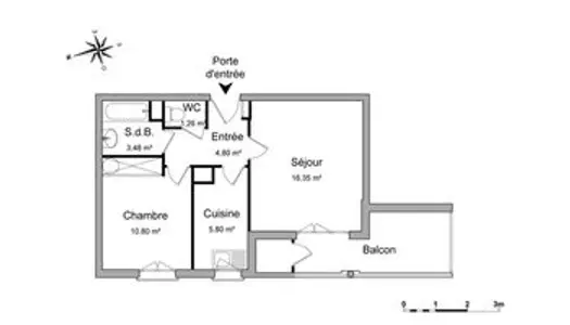 Appartement Location Dammarie-les-Lys 2p 43m² 724€