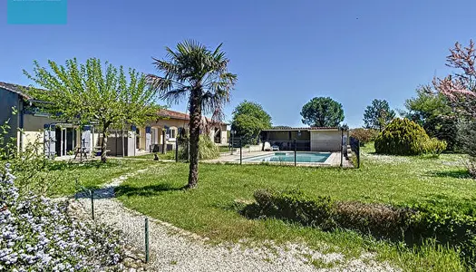 Ferme renovee vue Pyrenees a vendre, 216m2, jardin, piscine, garage, Villefranche de Lauragais