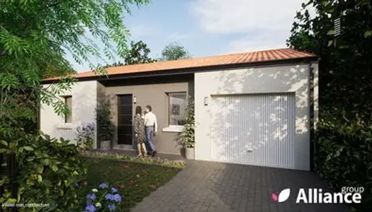 Projet de construction d'une maison neuve de 71.3 m² avec terrain à SAINT-PERE-EN-RETZ (44) 