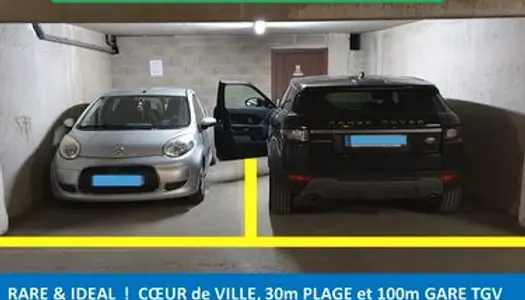 🟢RARE👍PARKING SECURISE 🚘PLEIN Centre Ville-Gare TGV et MER à 100m