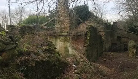 Longère en pierre en ruine