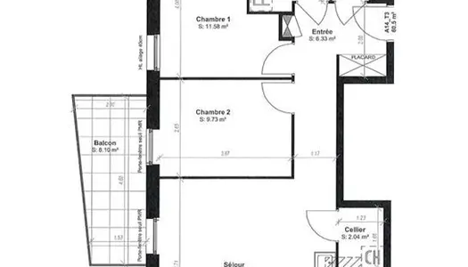 Appartement Vente Wettolsheim 3p 61m² 229850€