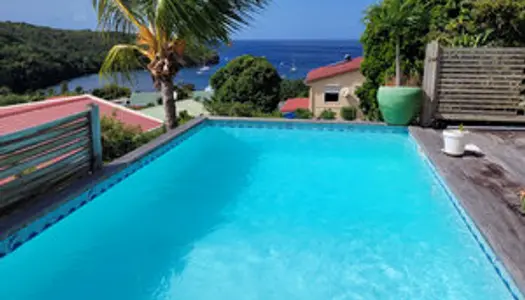 Rare: Villa F3 +F2, piscine vue mer à Grande Anse