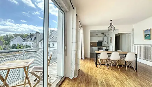 Vente appartement 100m2, 3 chambres, balcon - Hypercentre - Hennebont.