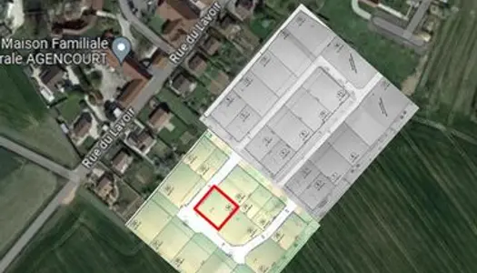 Terrain viabilisé de 500 m² à AGENCOURT
