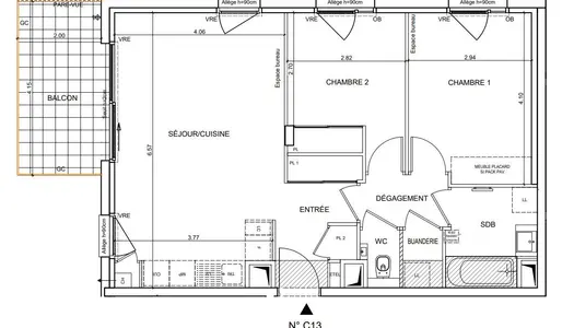 Vente Appartement 62 m² à Bernin 335 000 €