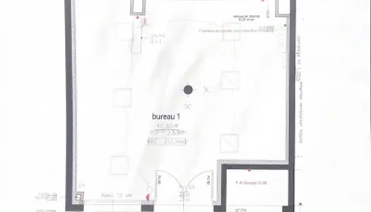 Bureau 41 m²