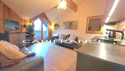 Dpt Haute Savoie (74), à vendre Saint Gervais Les Bains superbe appartement-duplex T3 