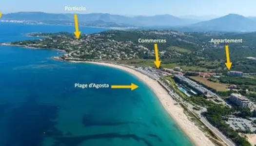 20min Ajaccio, 300m plage et commerces, vue mer, 8 couchages 