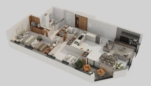 Appartement 4 pièces 102 m² 