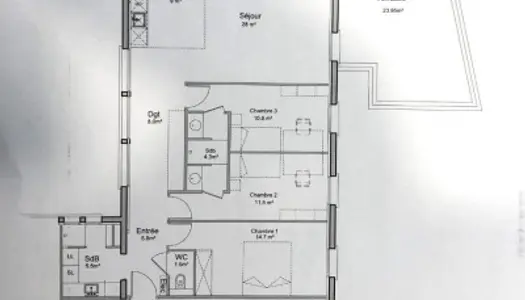 Appartement 4 pièces 99 m²