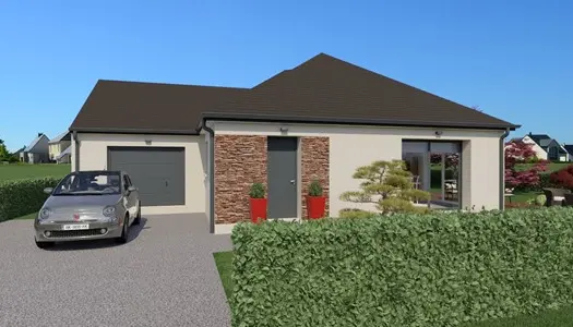 Sur le terrain de votre choix, plain pied de 90M2 avec grand garage 30M2 